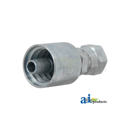 A & I Products Din Light 24 degree Seat Female Swivel with O-Ring 3" x2" x1" A-F-DL06-10-16-W